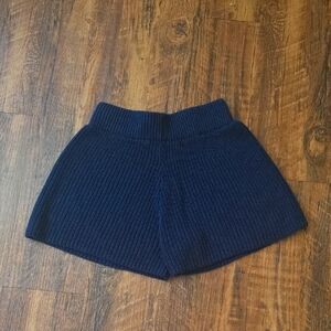 Navy Blue Knit Shorts Jessica Simpson Crochet Style XS XXS